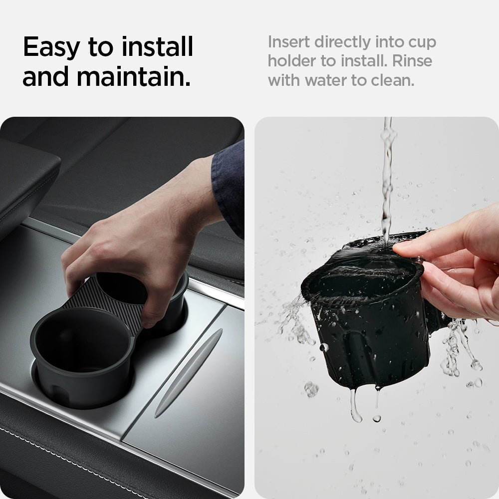 Držák nápojů Spigen Tesla Center Console Cup Holder Insert - černý - iSTYLE CZ