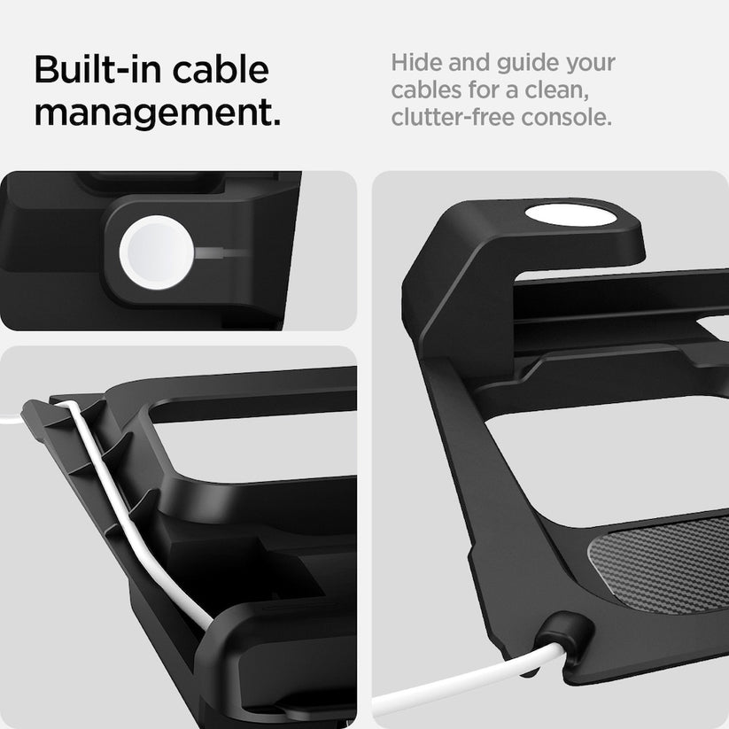 Nabíjecí stanice Spigen Tesla 3 in 1 Wireless Charging Hub Mount - černá - iSTYLE CZ