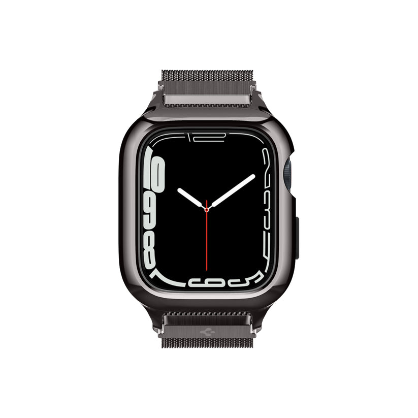 Řemínek pro Apple Watch 42/44/45/49 mm Spigen Metal Fit Pro - šedý - iSTYLE CZ
