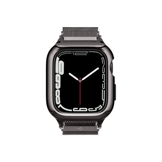Řemínek pro Apple Watch 42/44/45/49 mm Spigen Metal Fit Pro - šedý - iSTYLE CZ