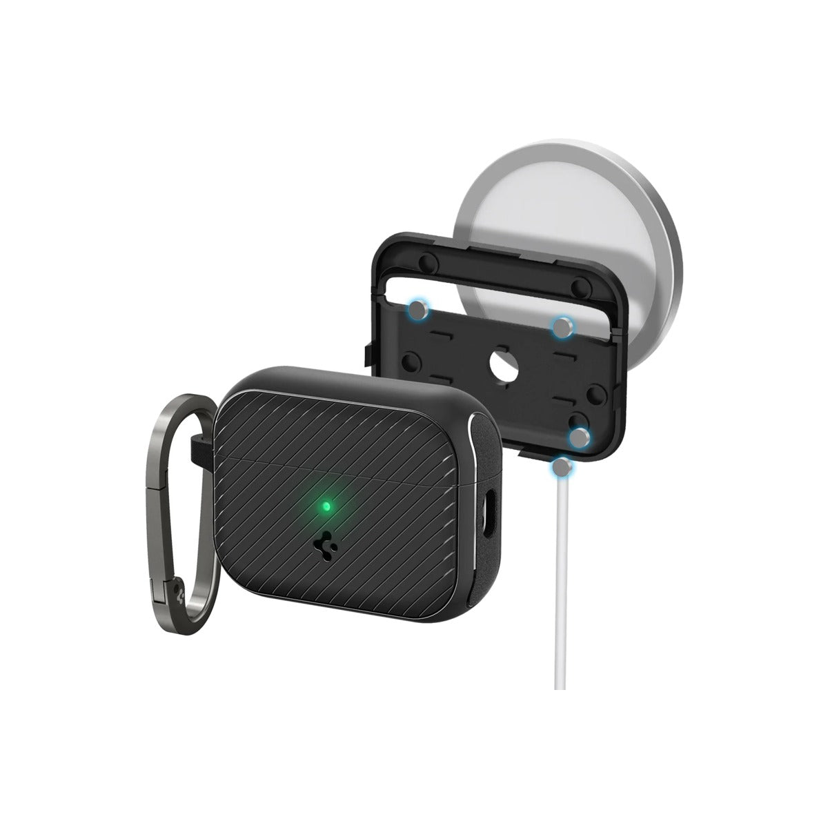 Obal pro AirPods Pro 2. gen Spigen Mag Armor s MagSafe - černý - iSTYLE CZ