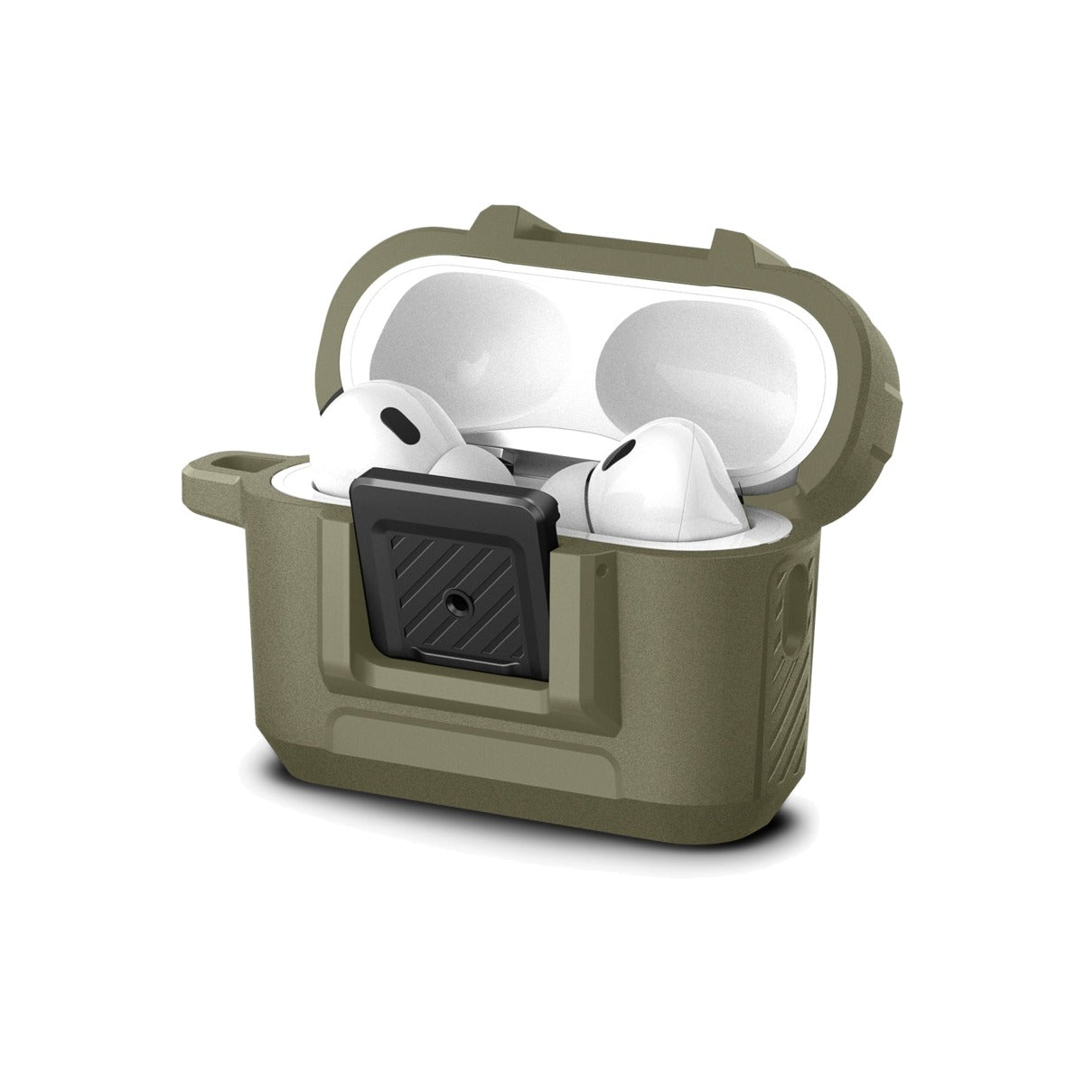 Obal pro AirPods Pro 2. gen Spigen Lock Fit - zelený - iSTYLE CZ