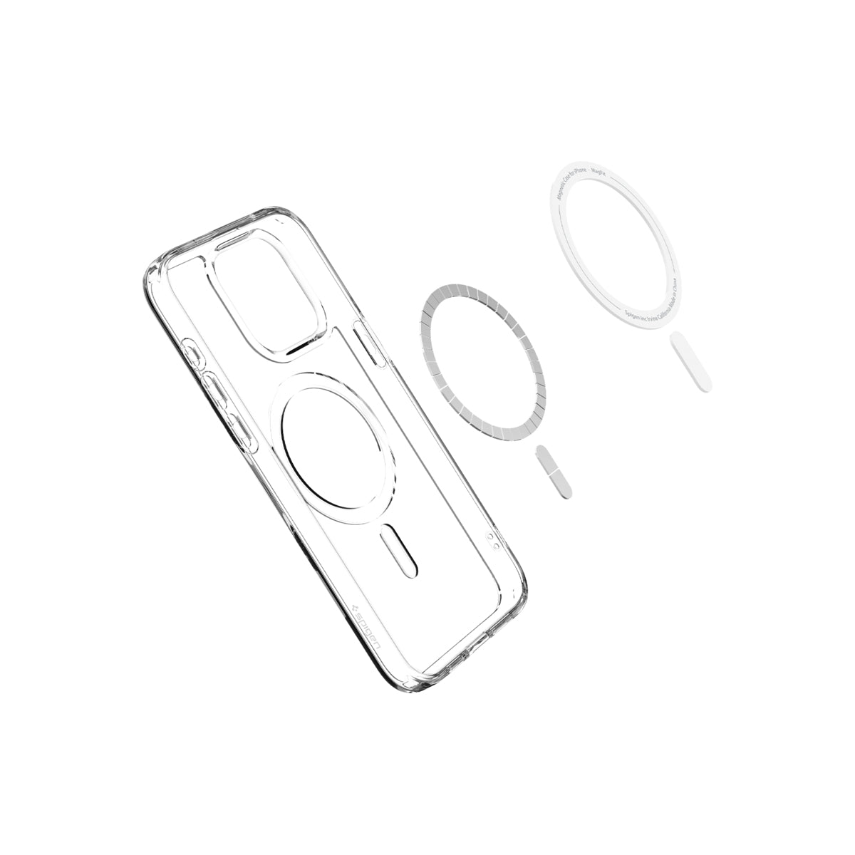 Kryt pro iPhone 15 Pro Spigen Crystal Hybrid MagSafe - bílý - iSTYLE CZ