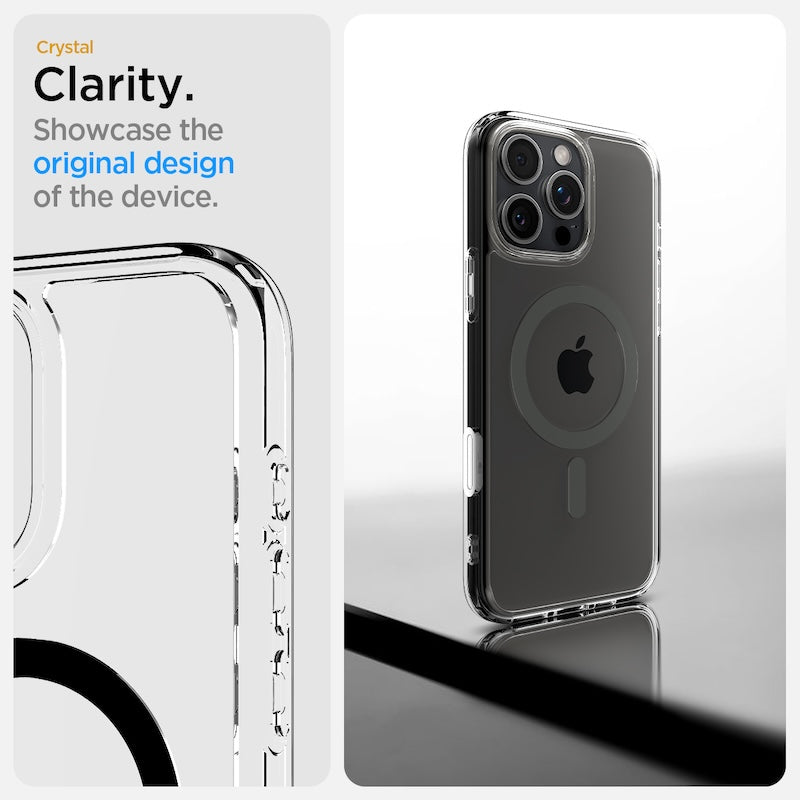 MagSafe kryt pro iPhone 16 Pro Max Spigen Ultra Hybrid T-series - šedý - iSTYLE CZ