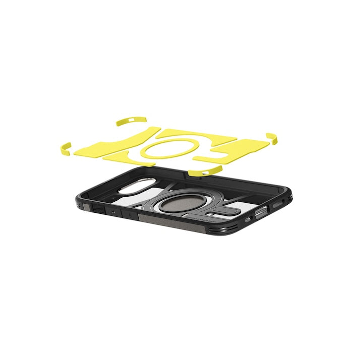 MagSafe kryt pro iPhone 16e Spigen Tough Armor - šedý - iSTYLE CZ