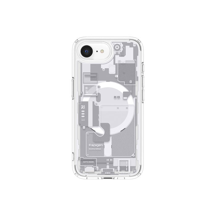 MagSafe kryt pro iPhone 16e Spigen Ultra Hybrid - zero one white - iSTYLE CZ