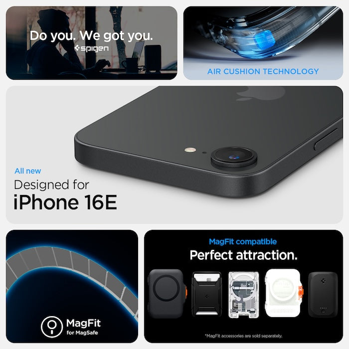 MagSafe kryt pro iPhone 16e Spigen Ultra Hybrid S - bílý - iSTYLE CZ