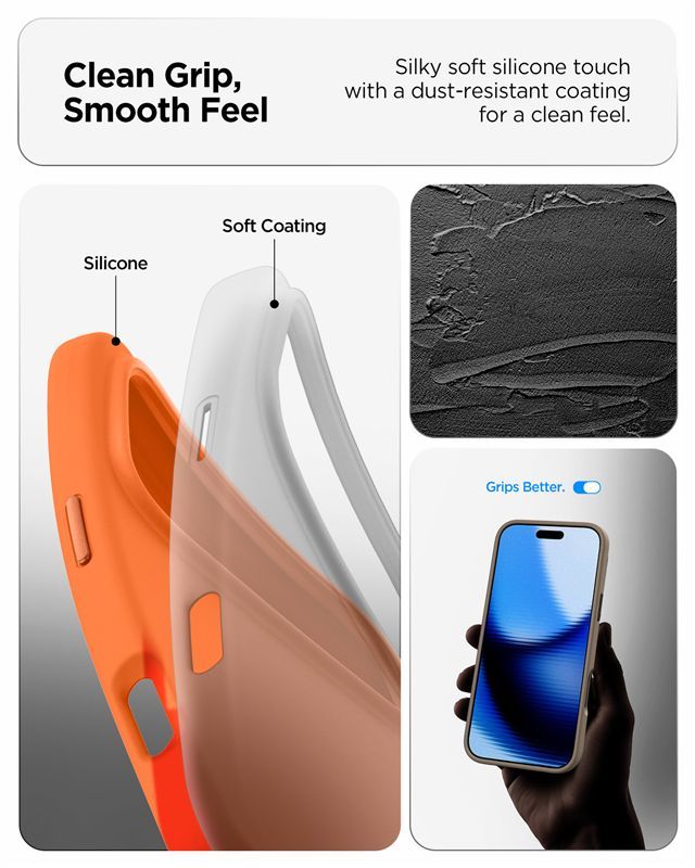 Silikonové kryt pro iPhone 17 Pro Spigen Silicone Fit MagSafe - iSTYLE.cz