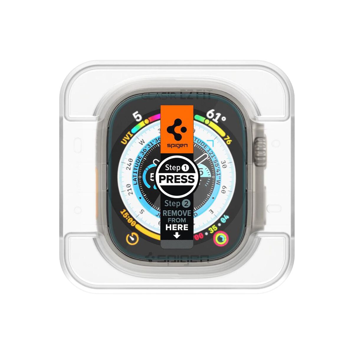 Ochranné sklo pro Apple Watch Ultra 49mm Spigen Glass EZ Fit 2 - iSTYLE CZ