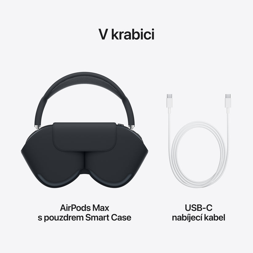 AirPods Max - temně inkoustové (otevřený)