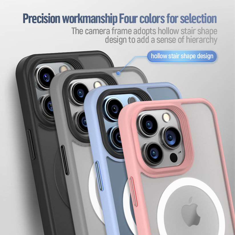 MagSafe kryt na iPhone 16 Pro Blueo Skin Friendly Frosted Case - šedý - iSTYLE CZ