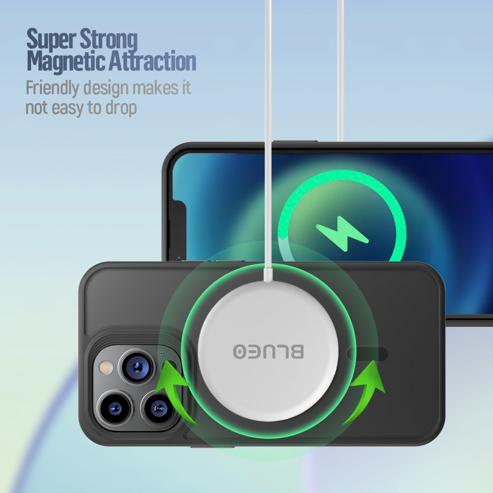 MagSafe kryt na iPhone 16 Pro Max Blueo Skin Friendly Frosted Case - šedý - iSTYLE CZ