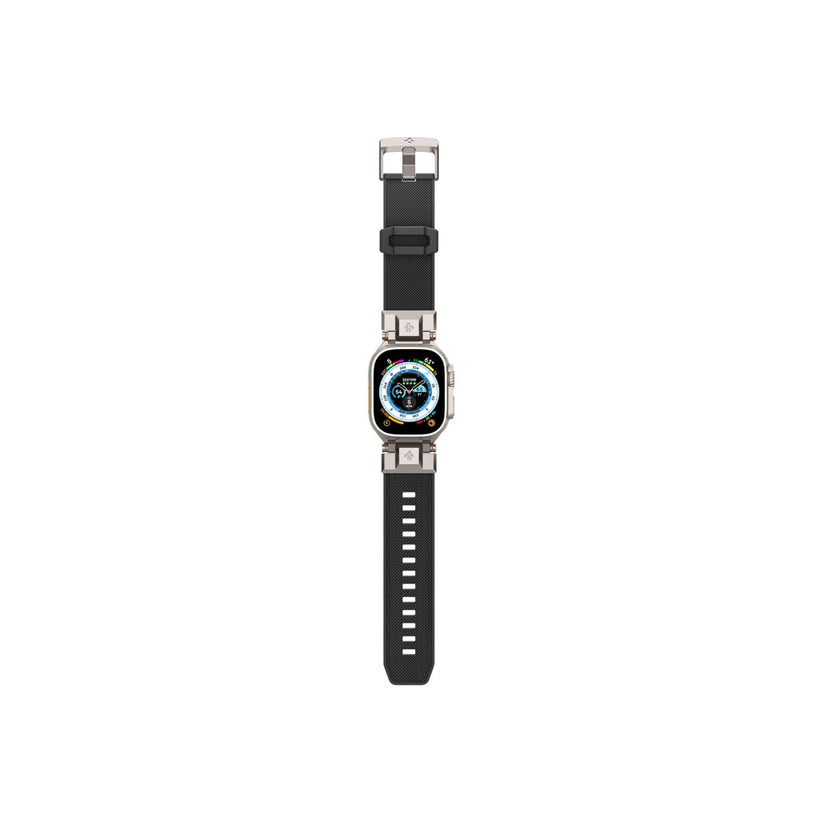 Řemínek pro Apple Watch 42/44/45/49 mm Spigen Dura Pro Armor Band - černý - iSTYLE CZ