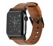 Řemínek pro Apple Watch 42/44/45/49 mm Nomad kožený - hnědý - iSTYLE CZ