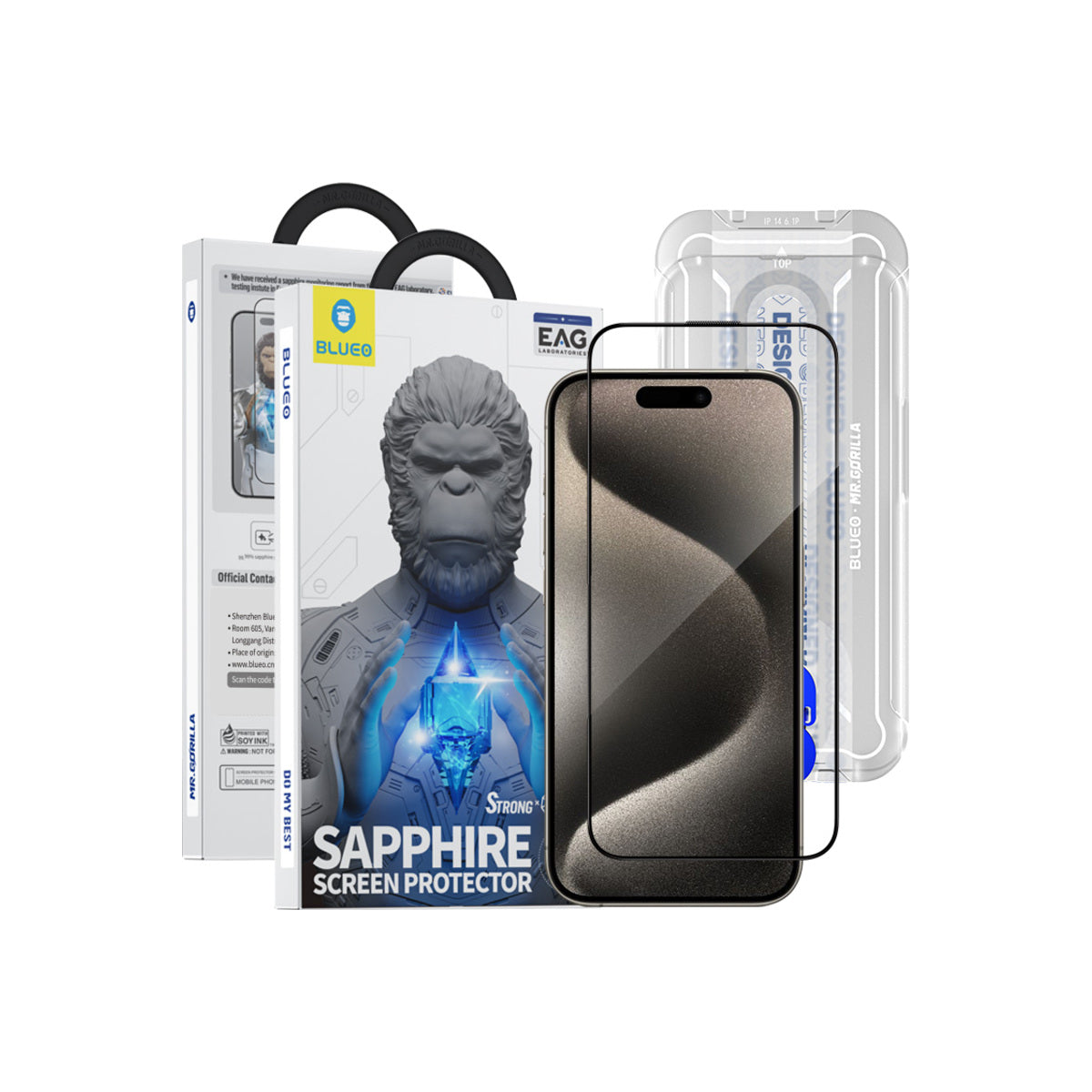 Safírové sklo pro iPhone 15 Pro Max Blueo - iSTYLE CZ