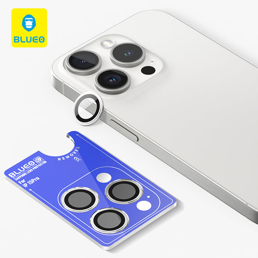 Safírové sklo na čočky pro iPhone 16 Pro Max Blueo - zlaté - iSTYLE CZ