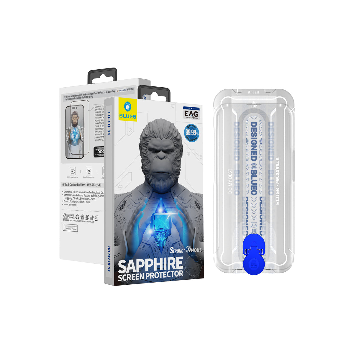 Safírové sklo pro iPhone 16 Plus Blueo - iSTYLE CZ