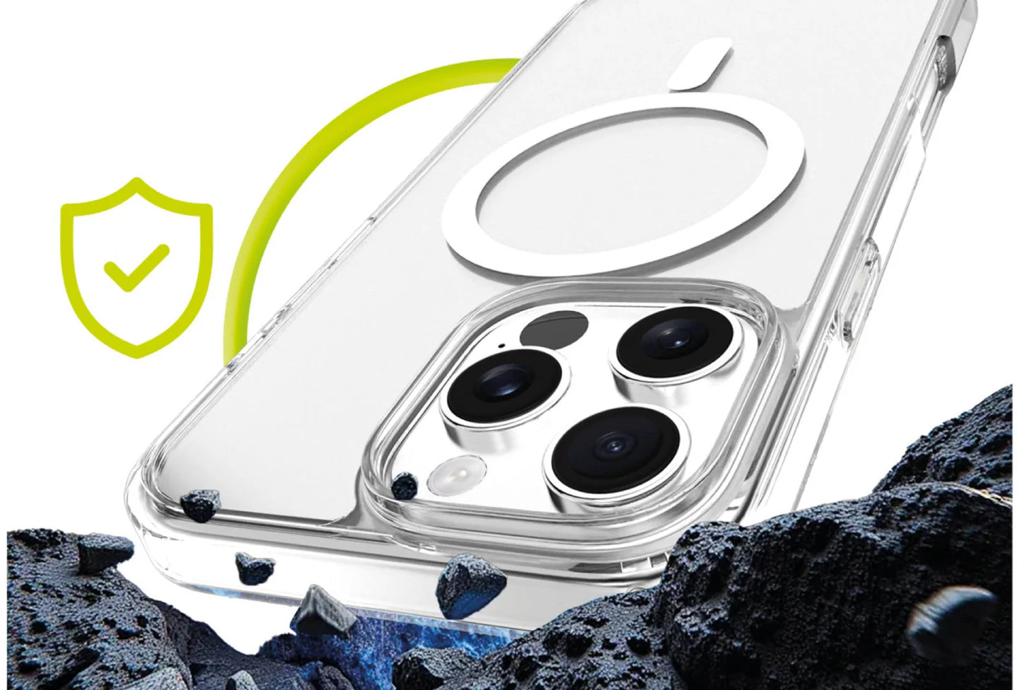 MagSafe kryt iPhone 16 Pro Mobile Origin Easy Hybrid - průhledný