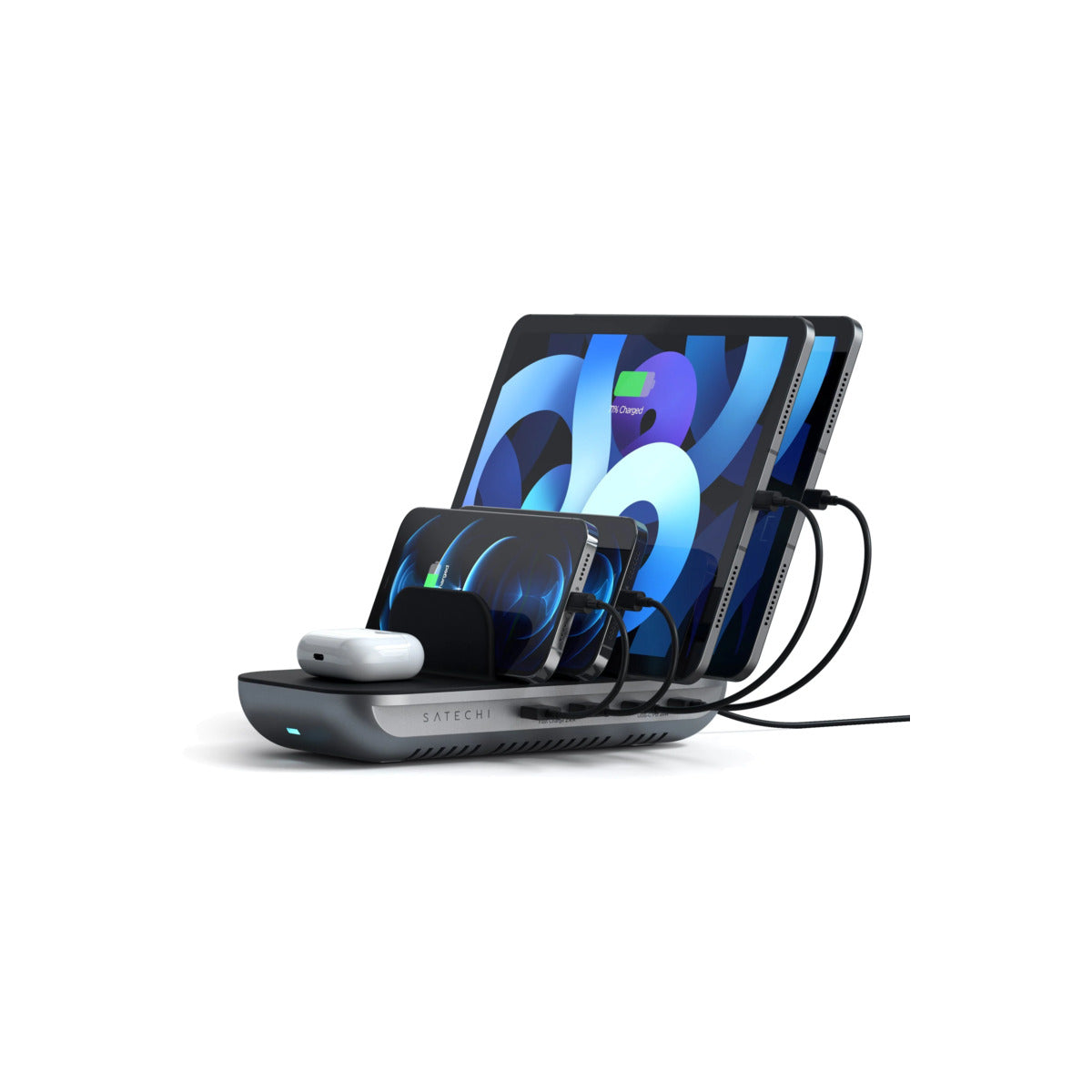 Nabíjecí stanice pro více zařízení Satechi Dock 5 Multi device charging station - vesmírně šedá - iSTYLE CZ