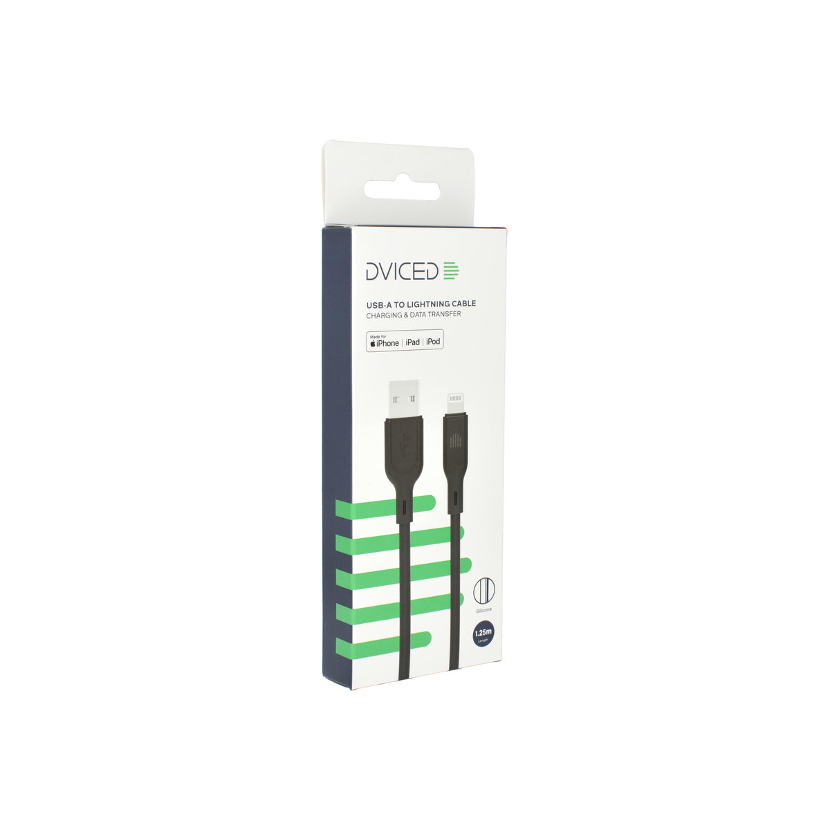 Kabel USB-A / Lightning Dviced 1,25 m – černý - iSTYLE CZ
