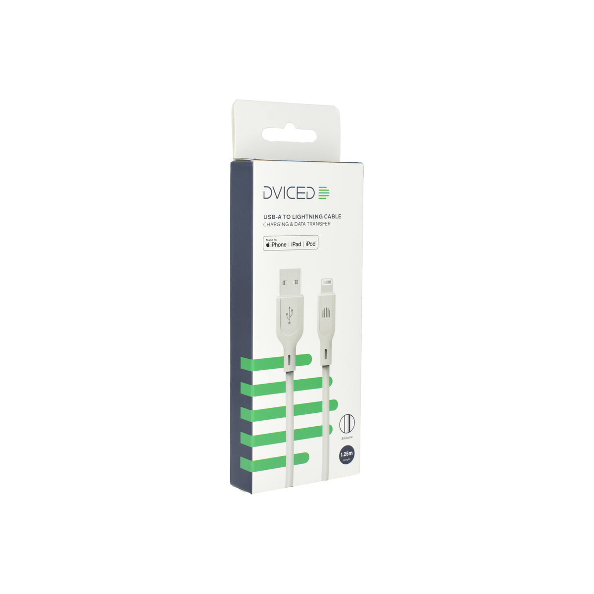 Kabel USB-A / Lightning Dviced 1,25 m – bílý - iSTYLE CZ