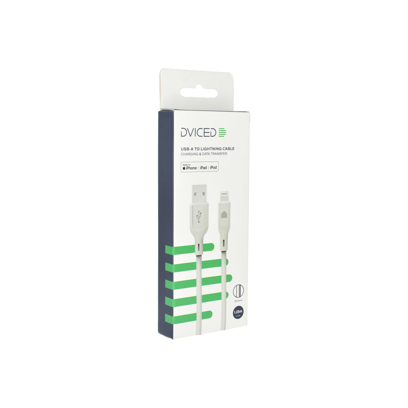 Kabel USB-A / Lightning Dviced 1,25 m – bílý - iSTYLE CZ