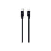 Pletený kabel USB-C / Lightning Dviced 0,25 m – černý - iSTYLE CZ