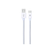 Pletený kabel USB-A / USB-C Dviced 1,25 m – bílý - iSTYLE CZ