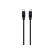 Pletený kabel USB-C / USB-C Dviced 0,25 m – černý - iSTYLE CZ