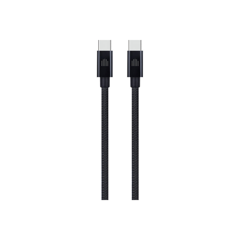 Pletený kabel USB-C / USB-C Dviced 0,25 m – černý - iSTYLE CZ