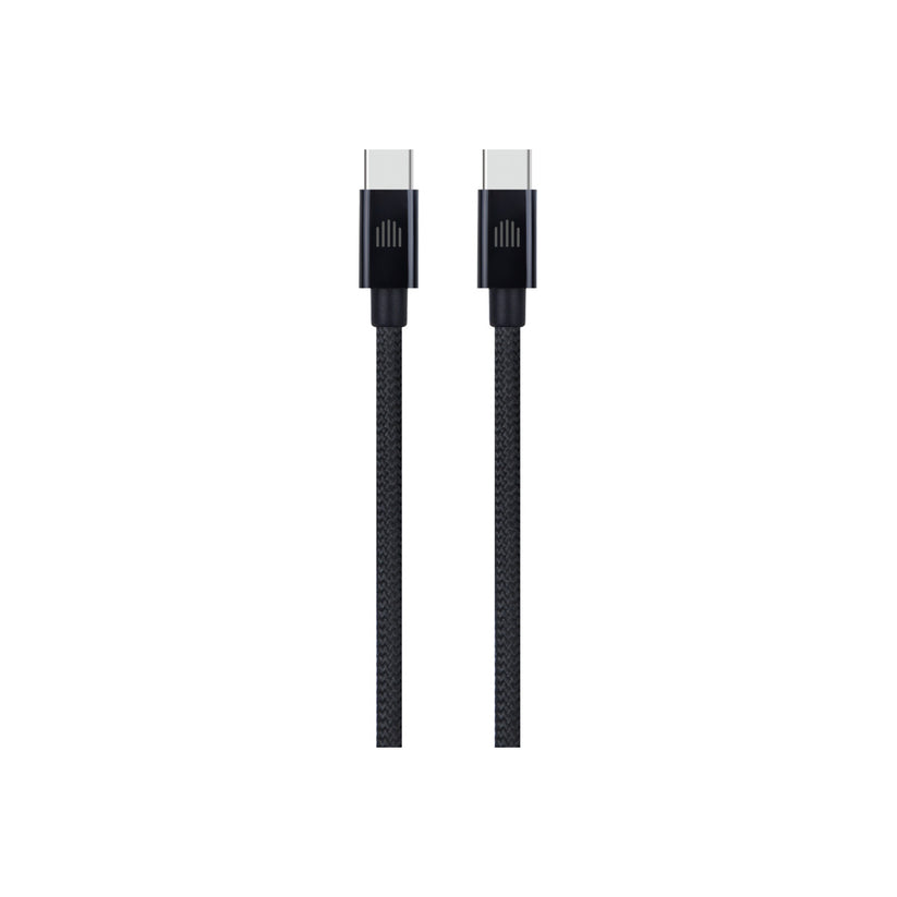 Pletený kabel USB-C / USB-C Dviced 1,25 m – černý - iSTYLE CZ