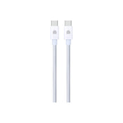 Pletený kabel USB-C / USB-C Dviced 1,25 m – bílý - iSTYLE CZ
