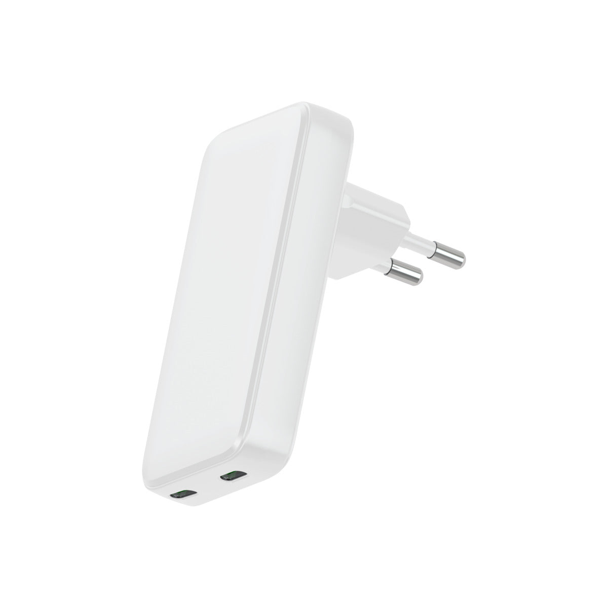Tenká nabíječka 45W GaN Dviced 2× USB-C – bílá - iSTYLE CZ