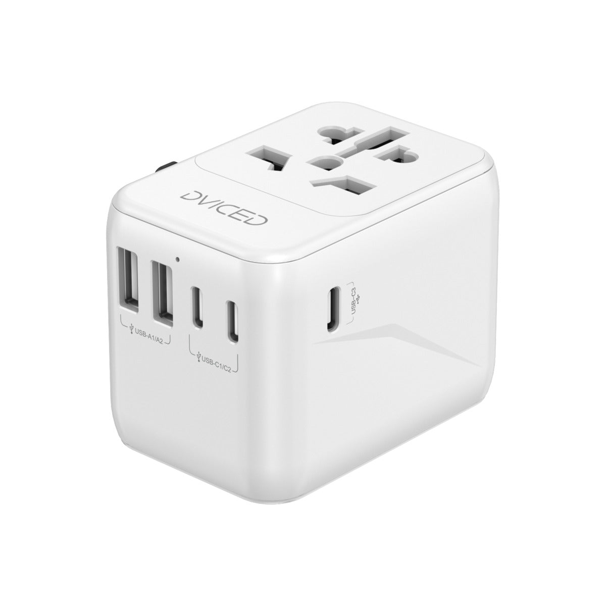 Cestovní adaptér 28W Dviced Universal – bílý - iSTYLE CZ