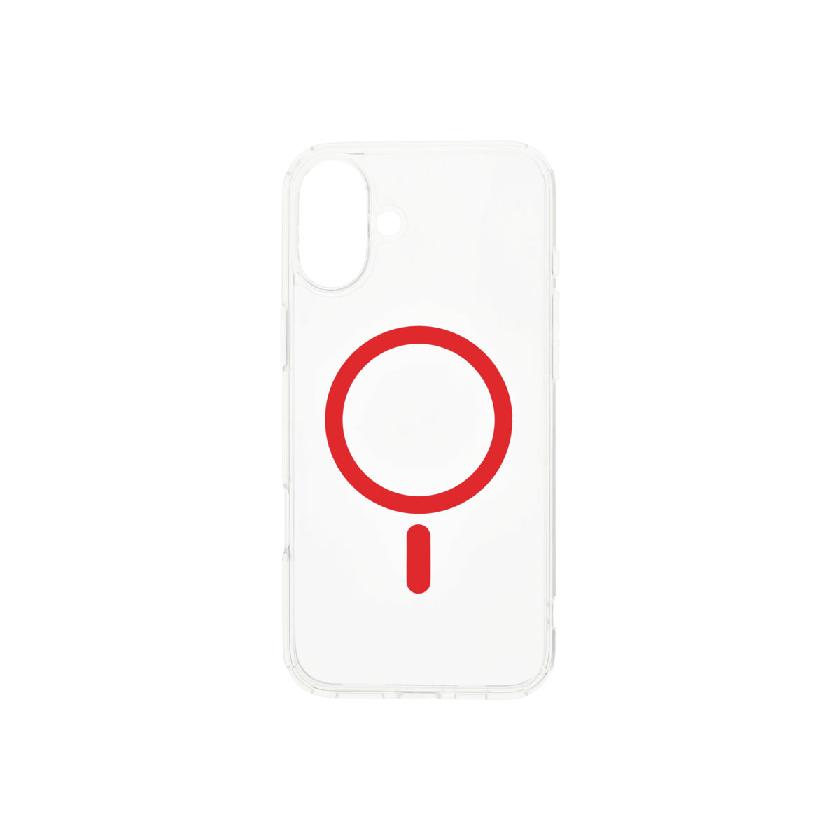 Dvided Magsafe iPhone 16 clear case - Red - iSTYLE CZ