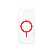Dvided Magsafe iPhone 16 clear case - Red - iSTYLE CZ