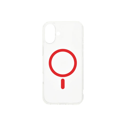 Dvided Magsafe iPhone 16 clear case - Red - iSTYLE CZ