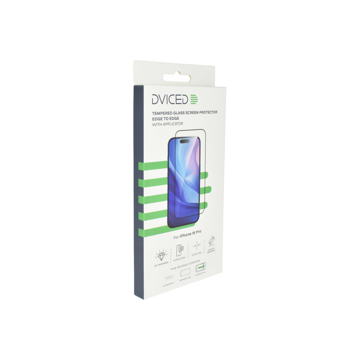 Tvrzené ochranné sklo s aplikátorem pro iPhone 16 Pro Dviced - iSTYLE CZ