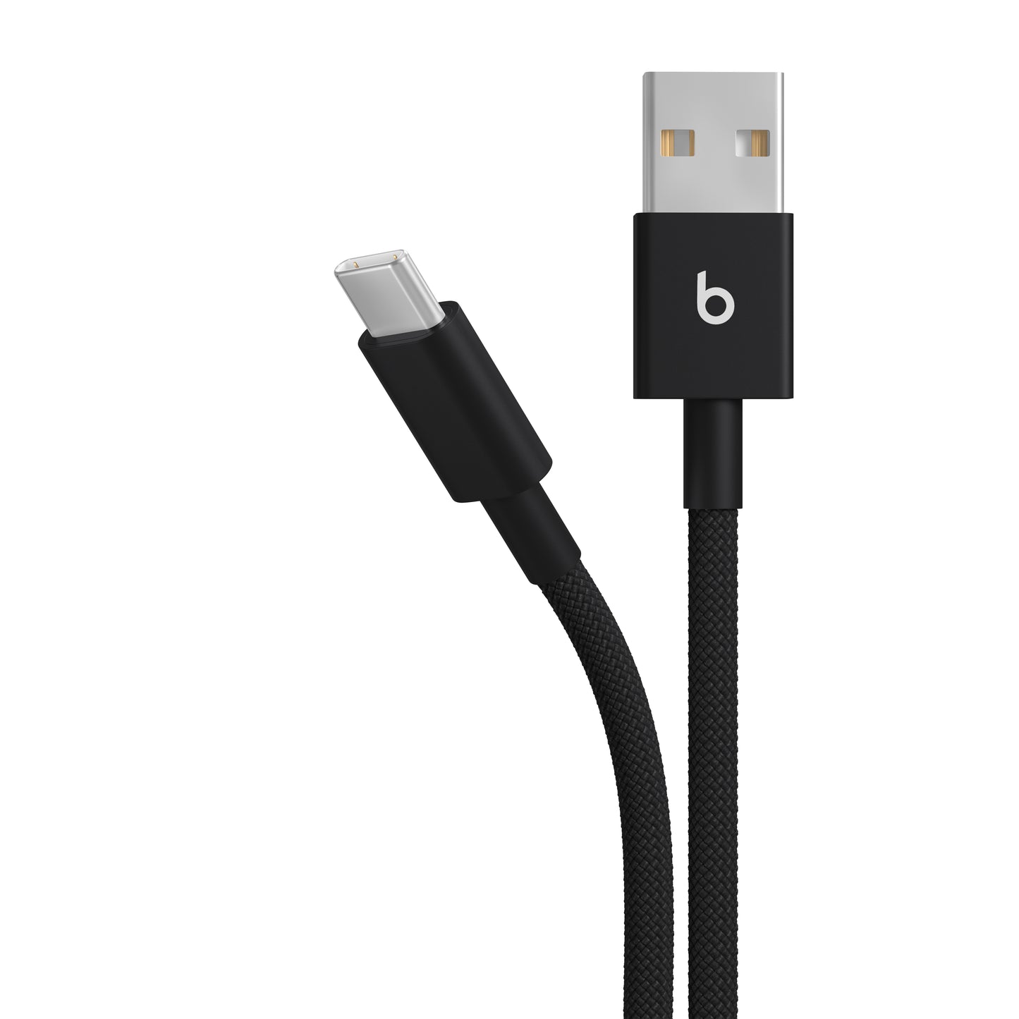Opletený kabel Beats USB-A / USB-C 1,5 m - sytě černá (2 kusy)