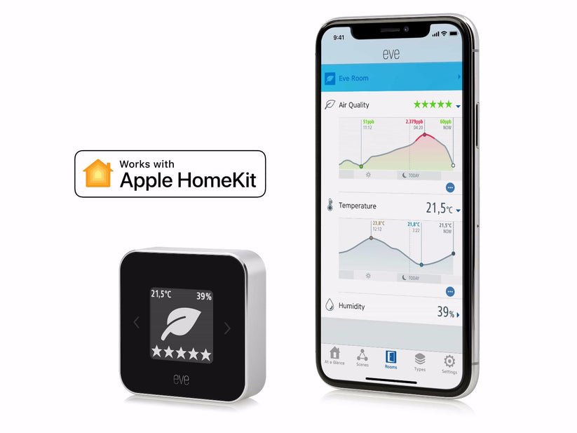 Vnitřní monitor kvality ovzduší Eve Room s podporou Thread - iSTYLE CZ