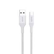 Opletený kabel Epico PD USB-A na USB-C 1,2 m - bílý - iSTYLE CZ