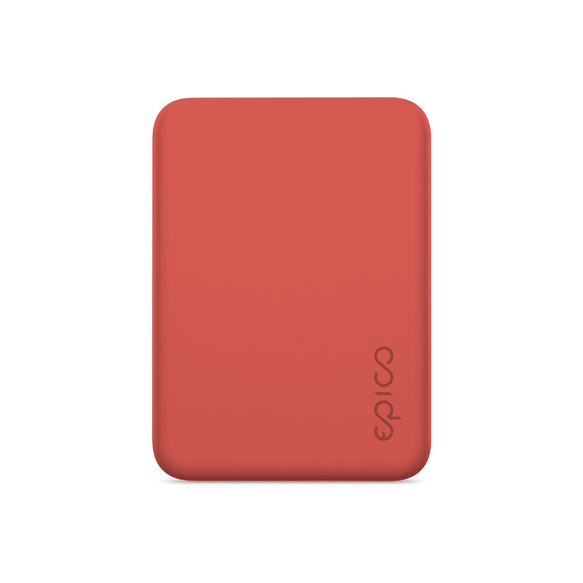 Bezdrátová powerbanka Epico s podporou MagSafe 4200mAh - červená - iSTYLE CZ