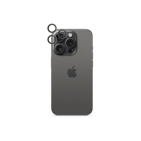 Ochrana objektivů s hliníkovými rámečky pro iPhone 16 Pro / 16 Pro Max iSTYLE - černá - iSTYLE CZ