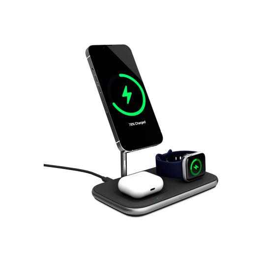 Bezdrátová nabíječka 3v1 Epico Made for MagSafe s adaptérem v balení - černá - iSTYLE CZ