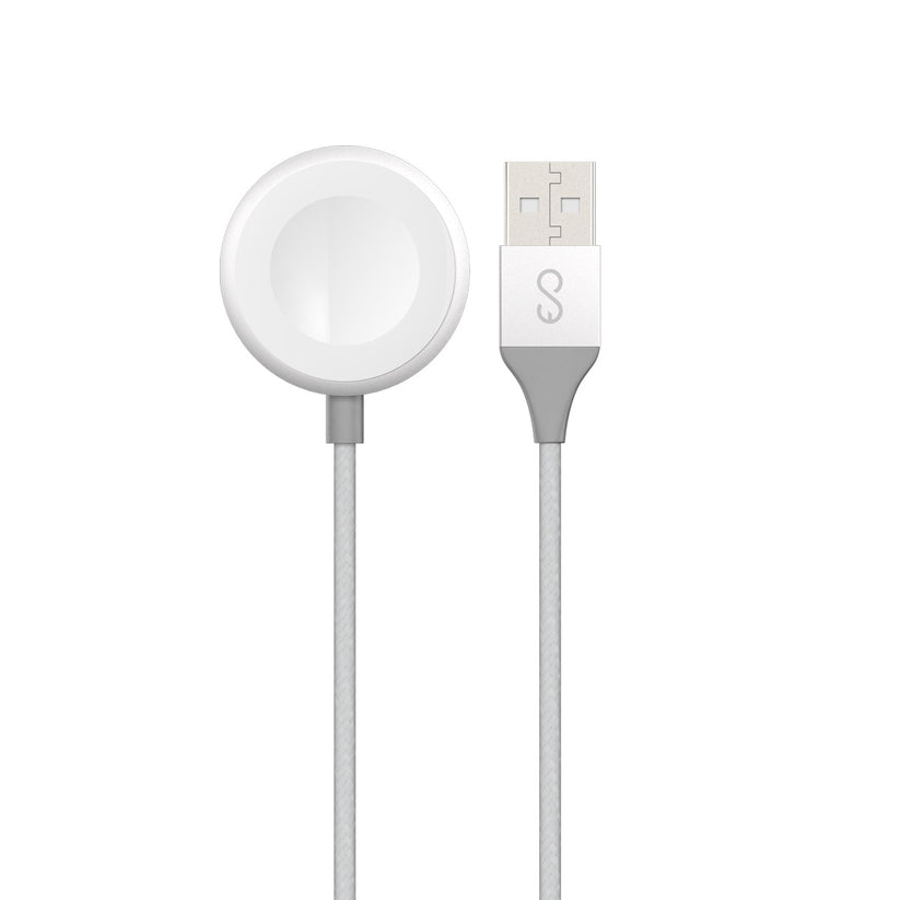 Nabíjecí kabel USB-A pro Apple Watch Epico 1,2m - stříbrný - iSTYLE CZ