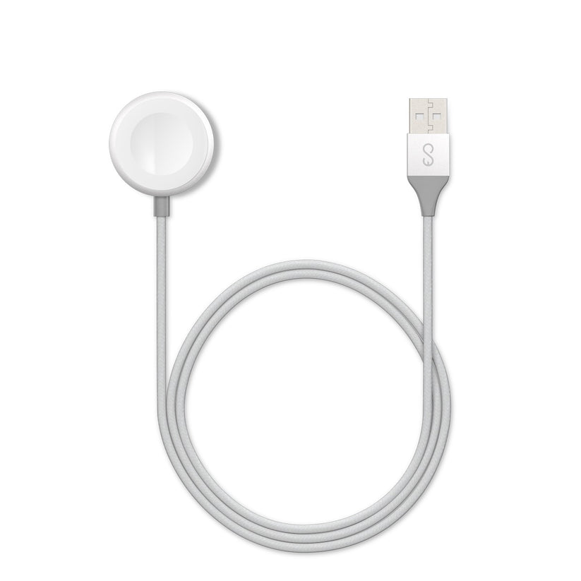 Nabíjecí kabel USB-A pro Apple Watch Epico 1,2m - stříbrný - iSTYLE CZ