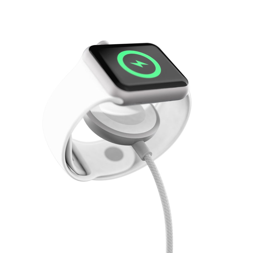 Nabíjecí kabel USB-A pro Apple Watch Epico 1,2m - stříbrný - iSTYLE CZ