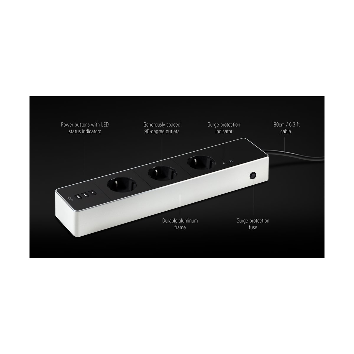 HomeKit prodlužovací přívod Eve Energy Strip - 3x zásuvka - iSTYLE CZ