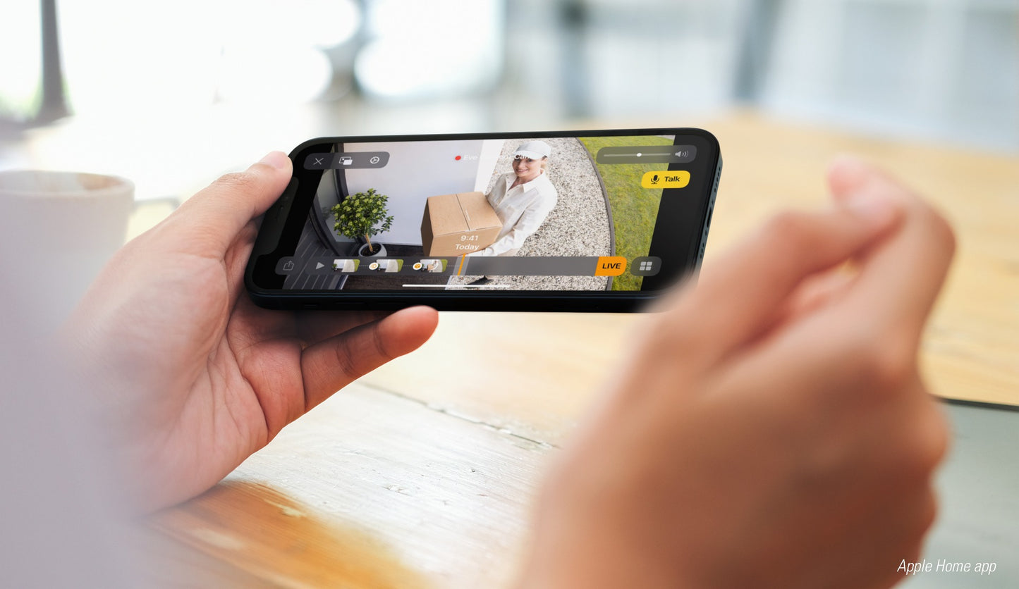 Venkovní HomeKit kamera Eve Outdoor Cam Secure Floodlight Camera - iSTYLE CZ