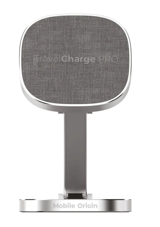 Cestovní bezdrátová nabíječka Mobile Origin TravelCharge PRO - stříbrná